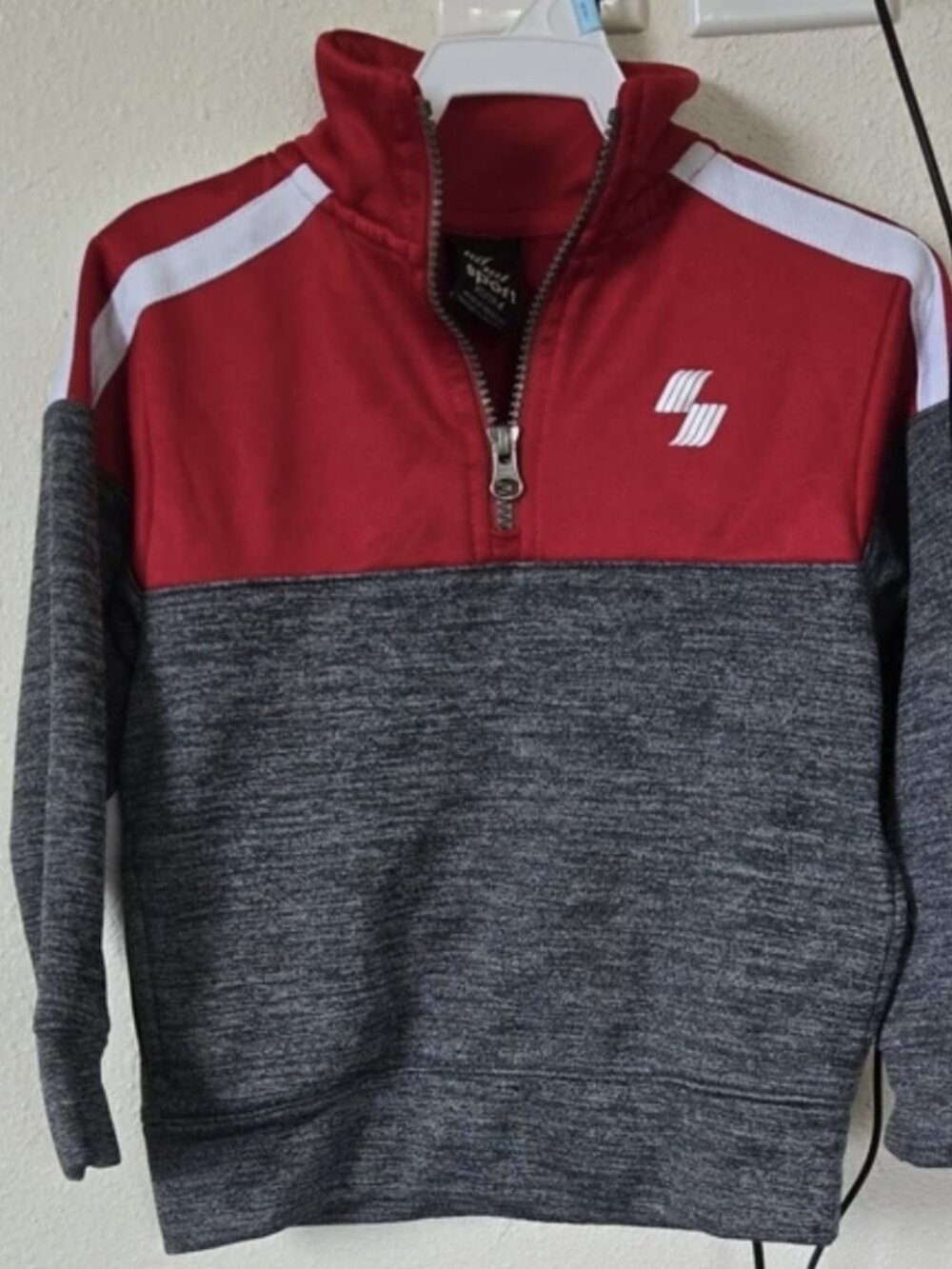 Place Sport Red Quarter-Zip Top